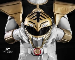 White Rangers Cosplay Helmet