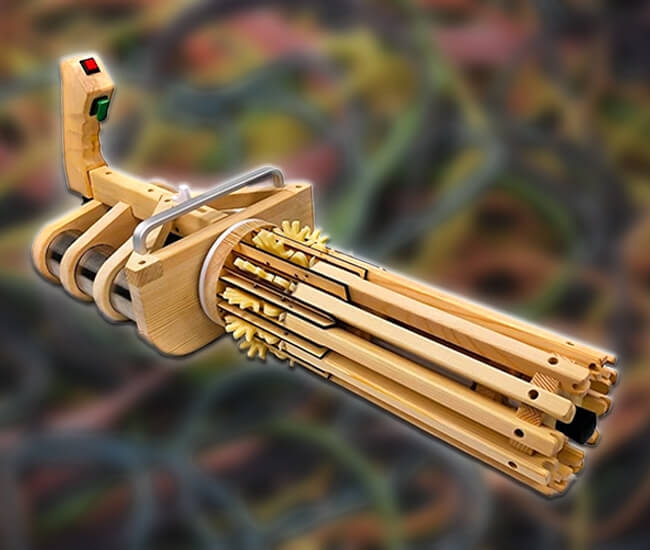 Rubber Band Gatling Gun